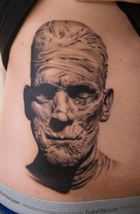 Oak Adams - Boris Karloff as the Mummy Tattoo